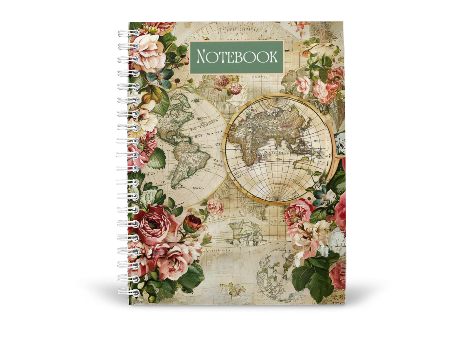 Vintage Map Notebook
